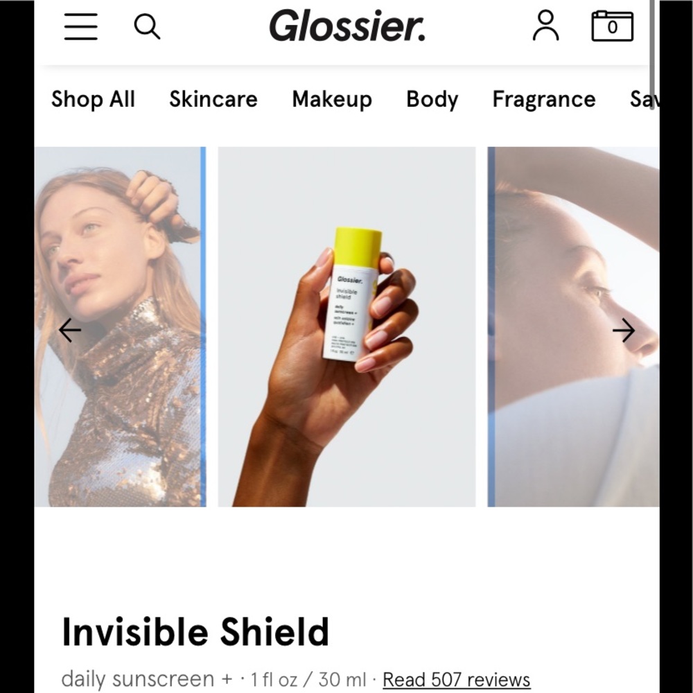 Glossier - Invisible Sunscreen